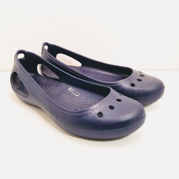 CROCS Shoes - Crocs Kaydee Work Flats Blue Women’s Size 9